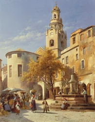 Scène de rue continentale